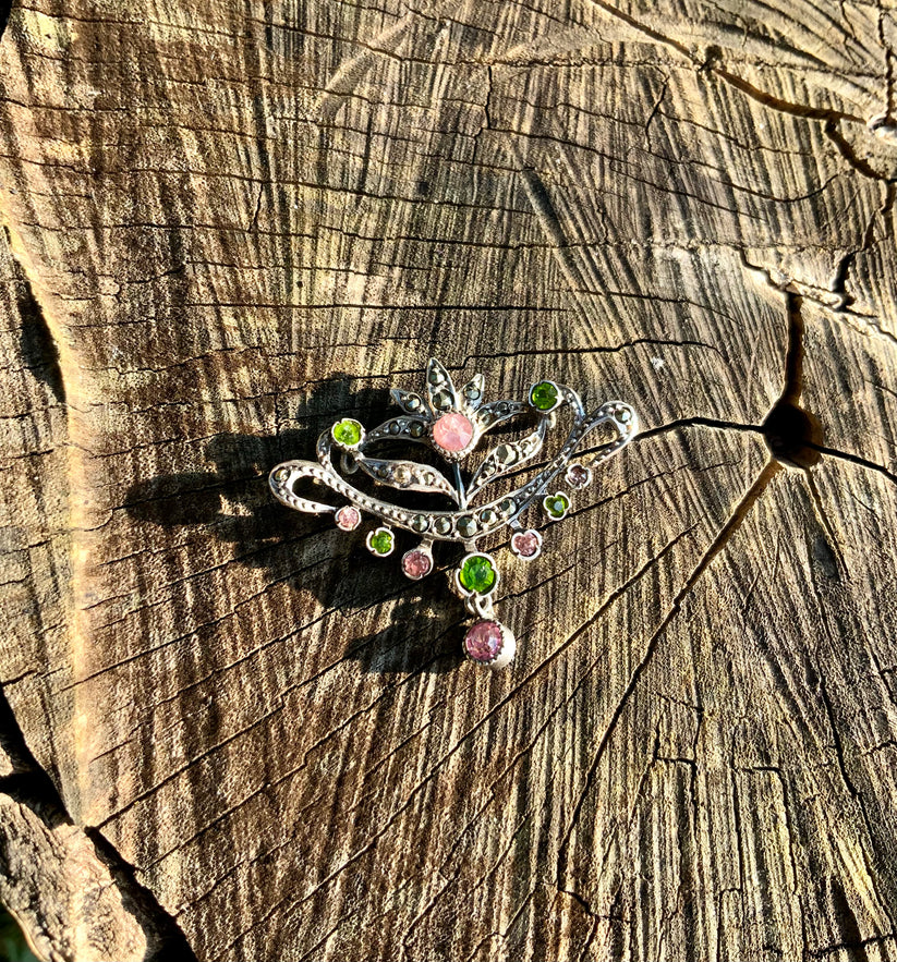 Pendentif Argent 925 Vintage - Figurine De Danseuse En 3D - Poinçonné - Très Bon état