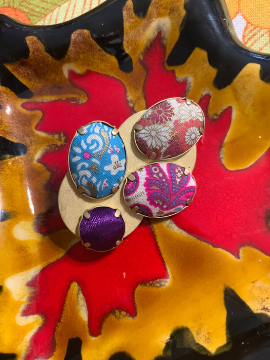 Broche Kenzo Ronds motifs Couleurs collection 2000’