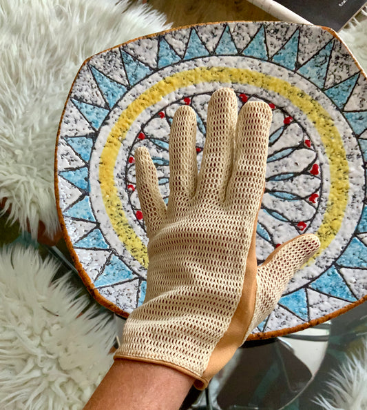 Gants résille Vintage 1970