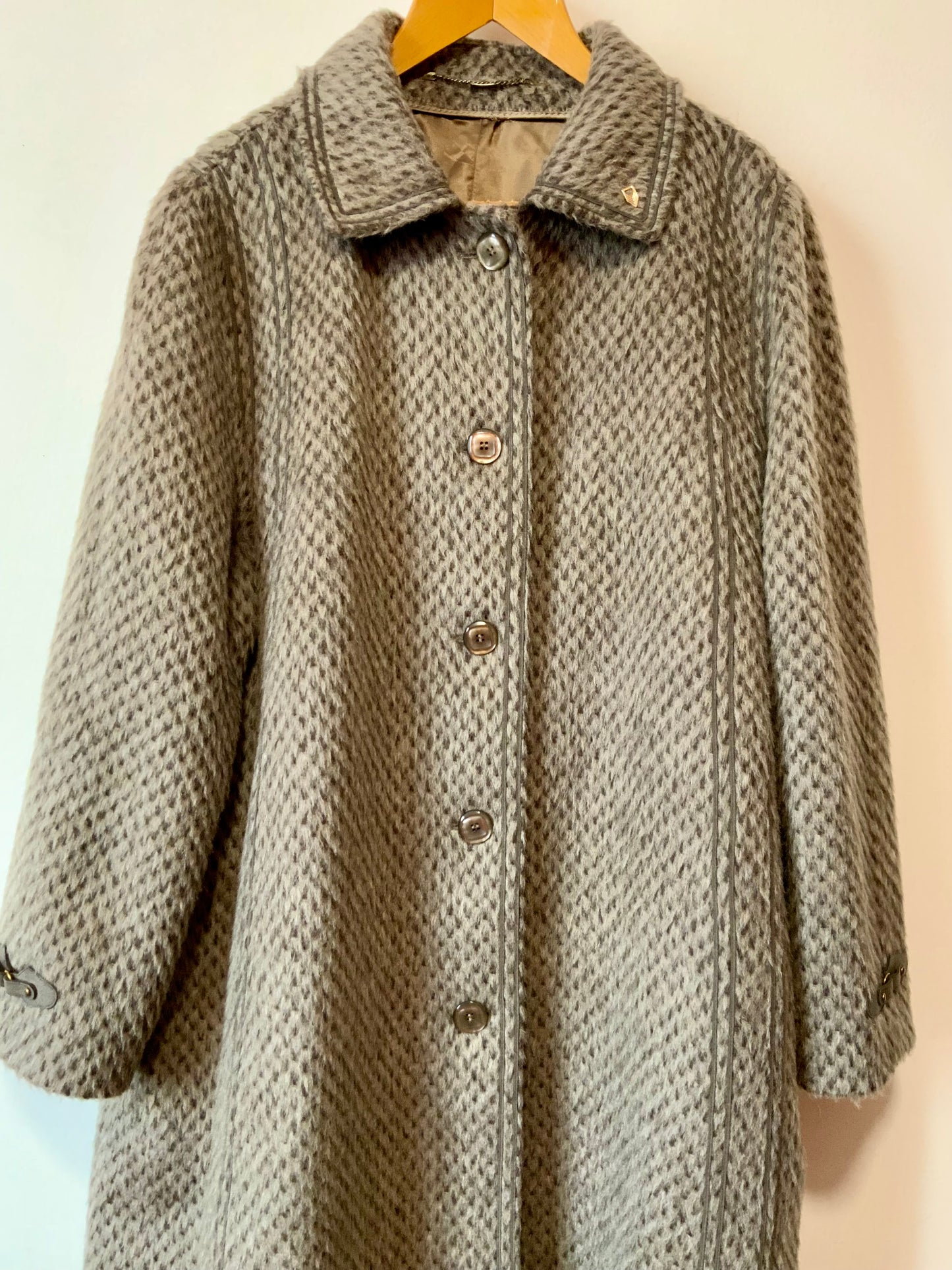 Superbe manteau en pure laine de lama Vintage Germany