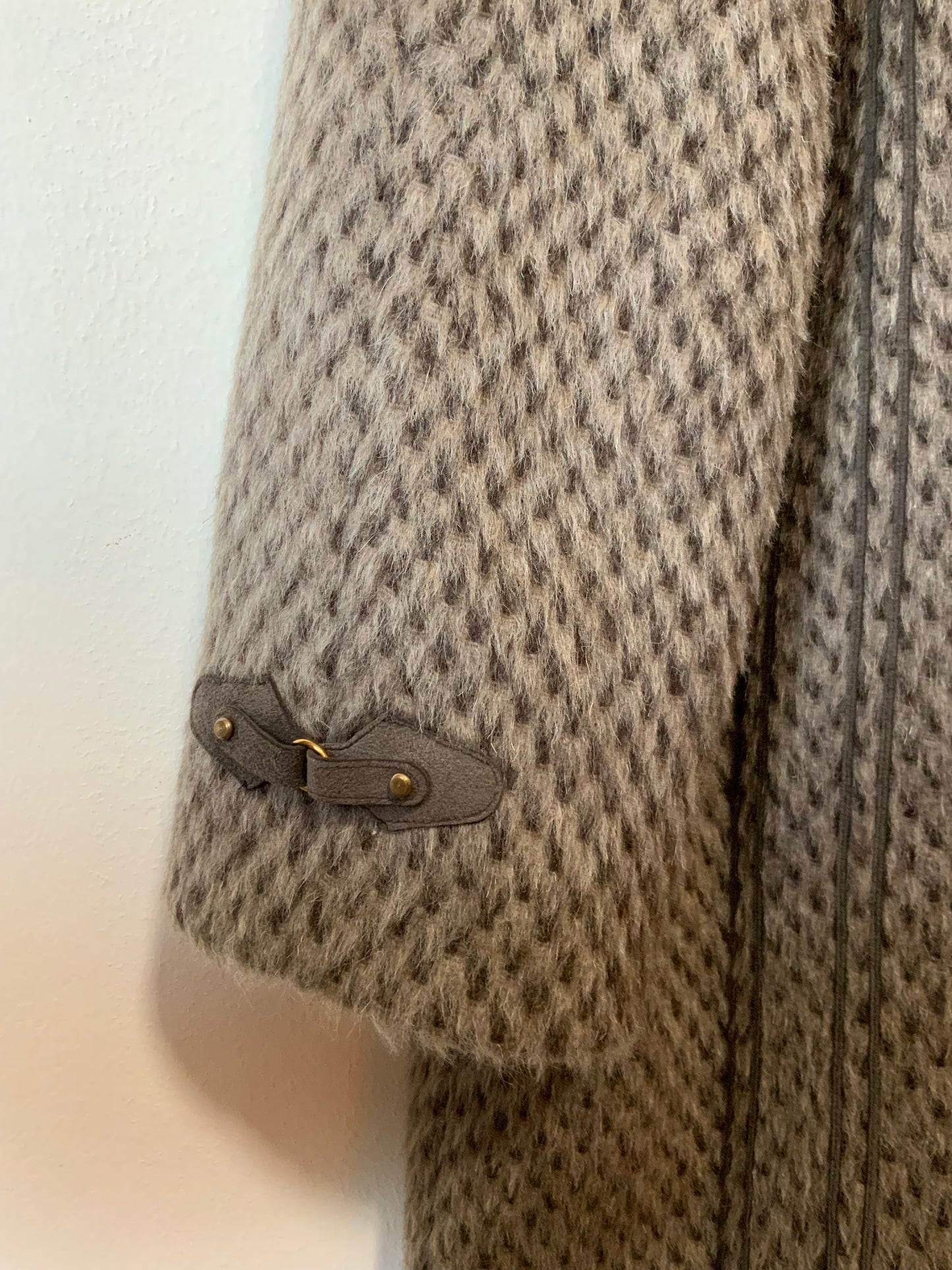 Superbe manteau en pure laine de lama Vintage Germany