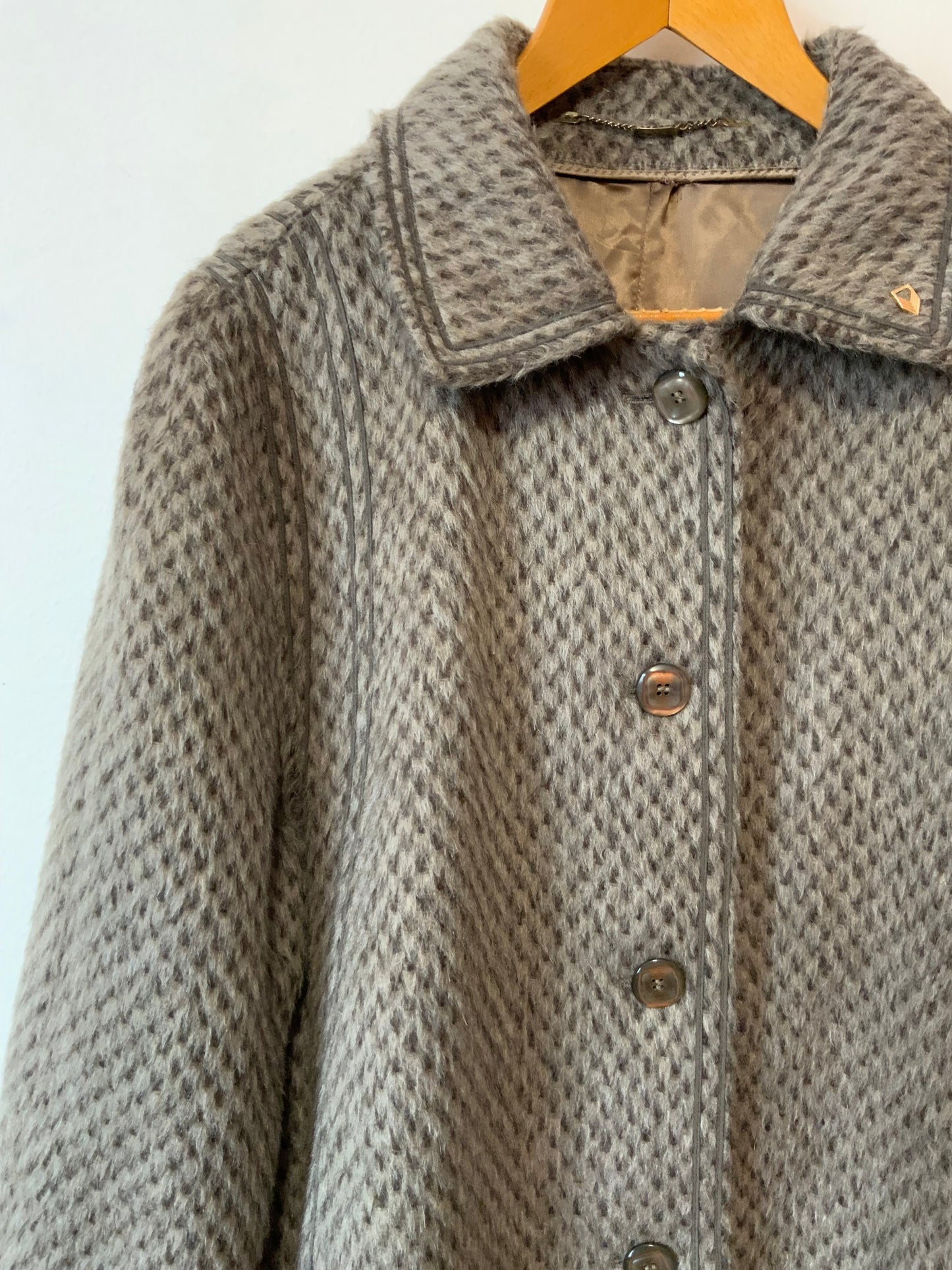 Superbe manteau en pure laine de lama Vintage Germany