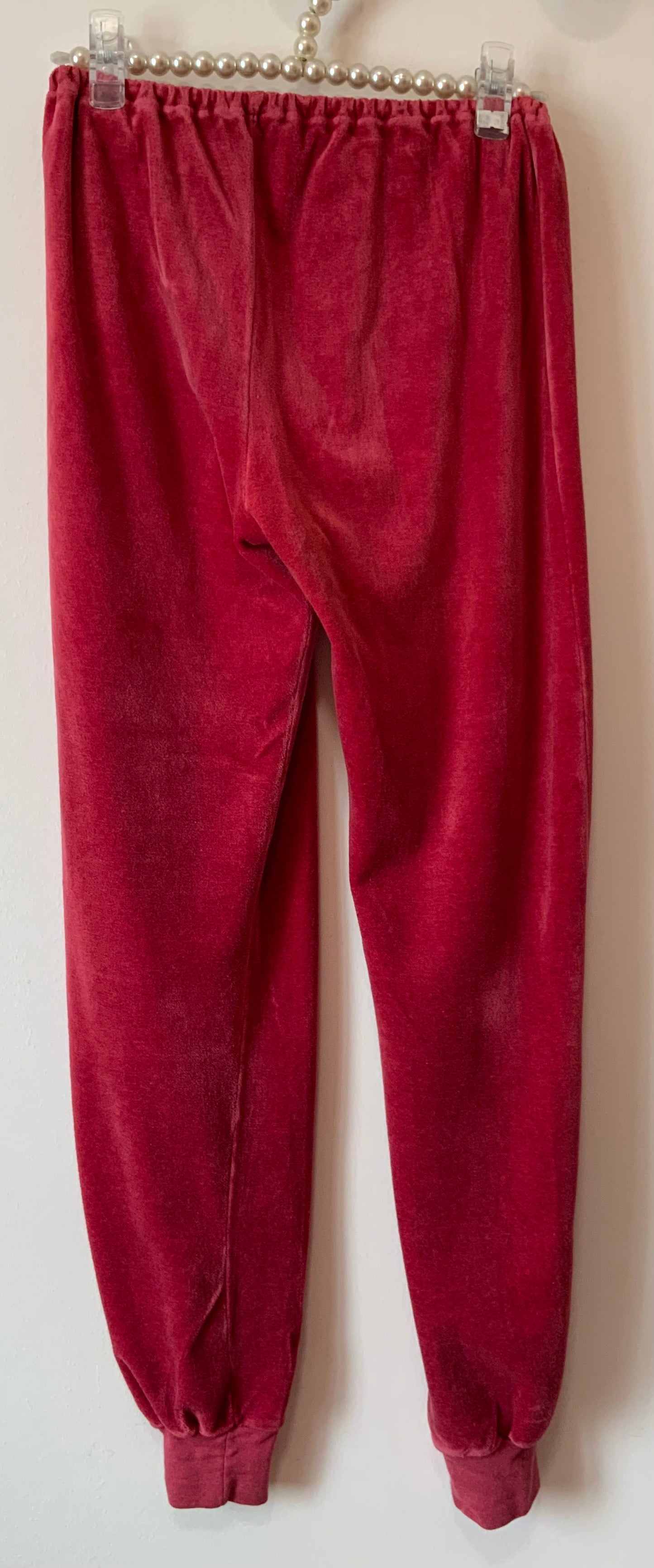 Pyjama 1980 Velours à rayures Vintage Original France