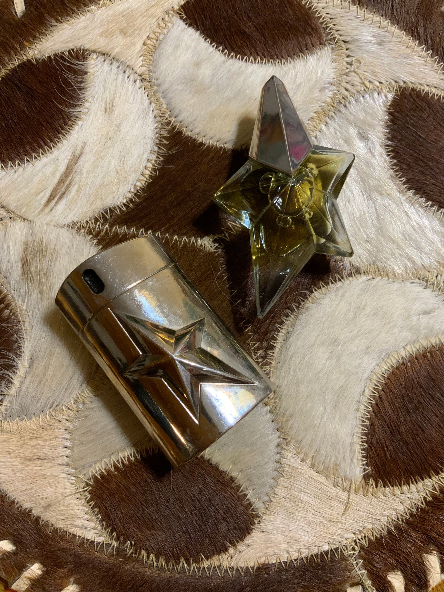 Ensemble Mugler Vapo de sac et Miniature 1990 Vintage