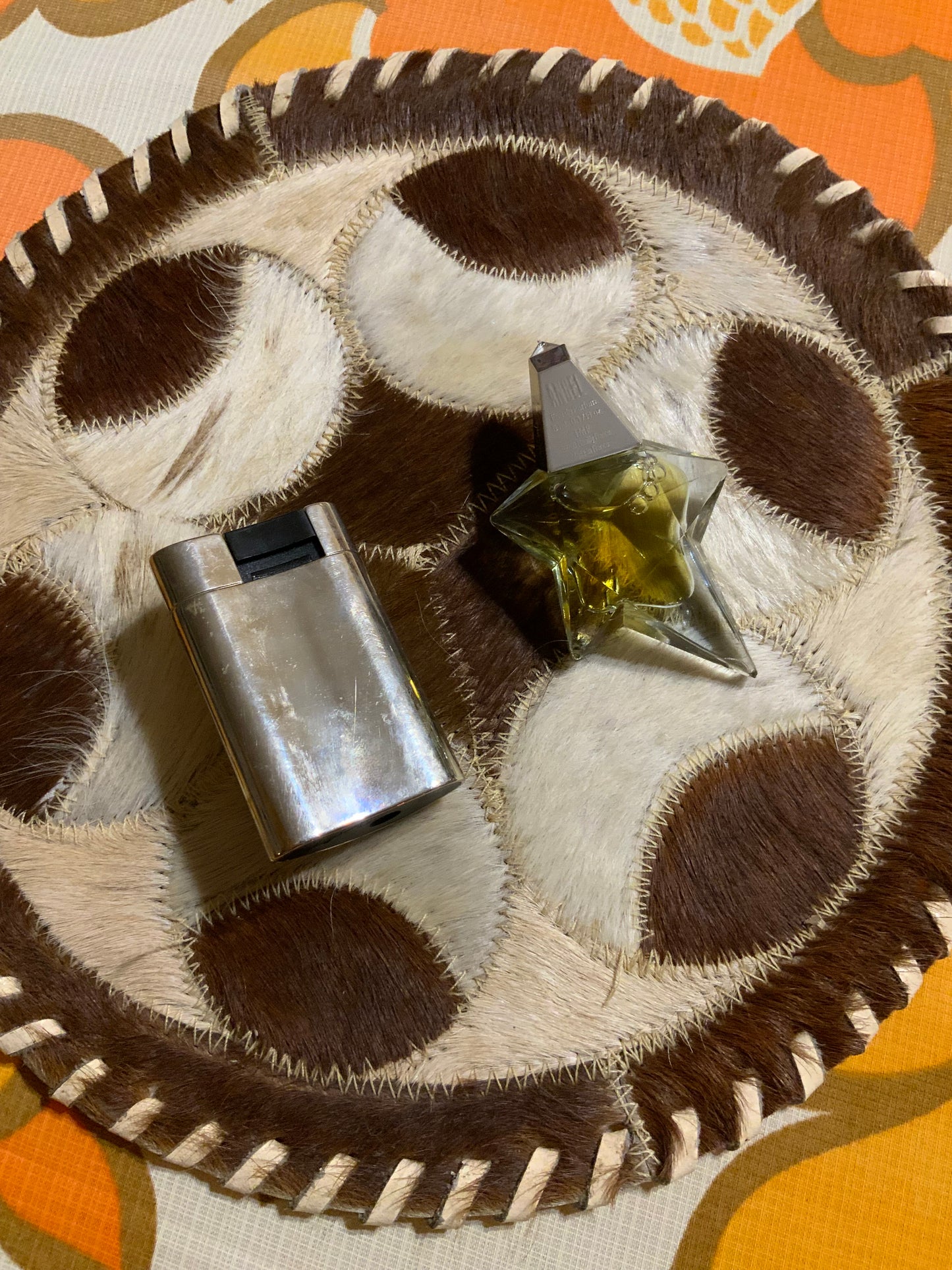 Ensemble Mugler Vapo de sac et Miniature 1990 Vintage